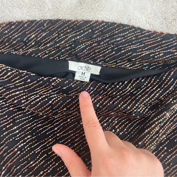 Cache Beaded Cowl Neck Tank - Picture 10 of 10